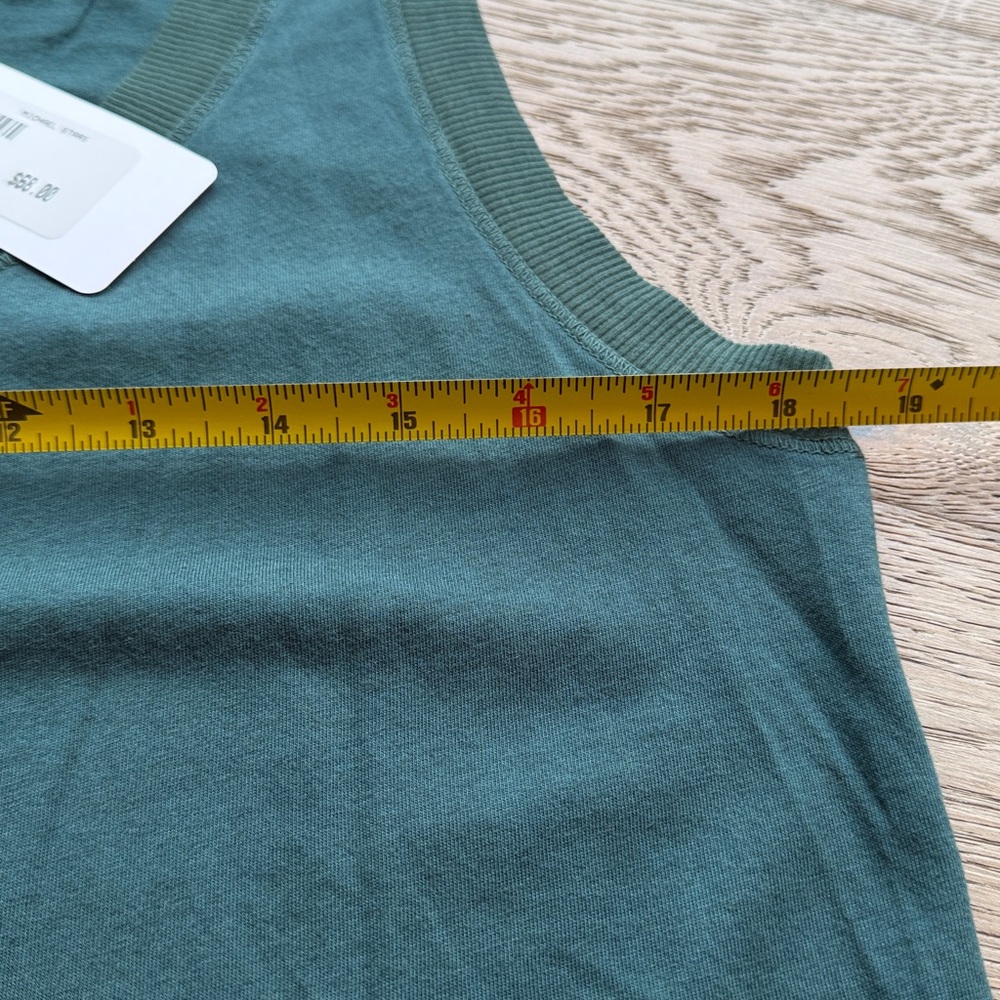 NWT Michael Stars 'Shannon Contrast Tank' in Pinegrove (Small) Retail: $68 - Picture 5 of 8